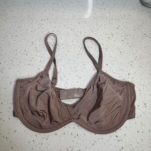 Lounge Underwear Barely There Unlined Underwire Bra Taupe Brown 34DD 34E